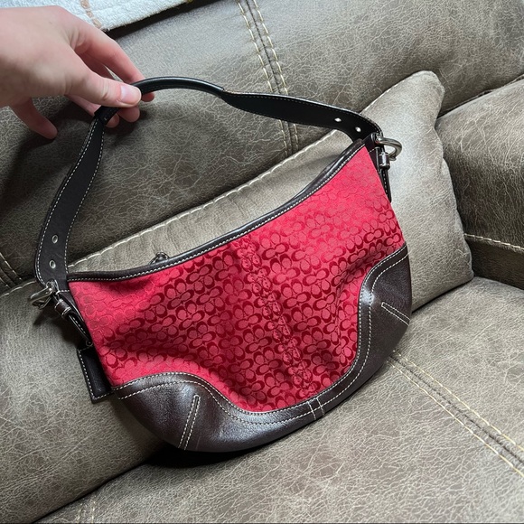 Coach Handbags - Coach Red Shoulder Bag